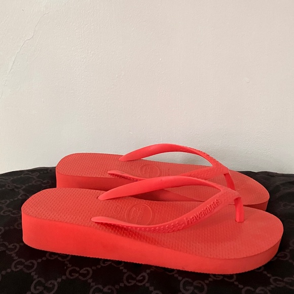 HAVAINAS PLATFORM CORAL FLIP FLOPS - Picture 4 of 11